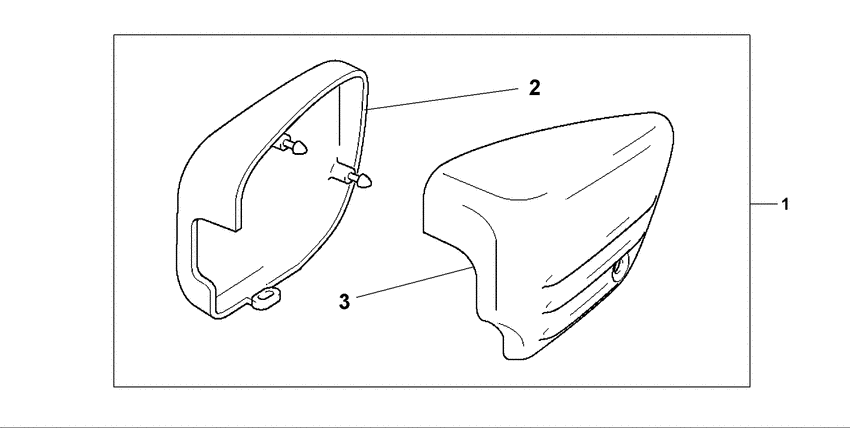 VT125C2 Crome side cover
