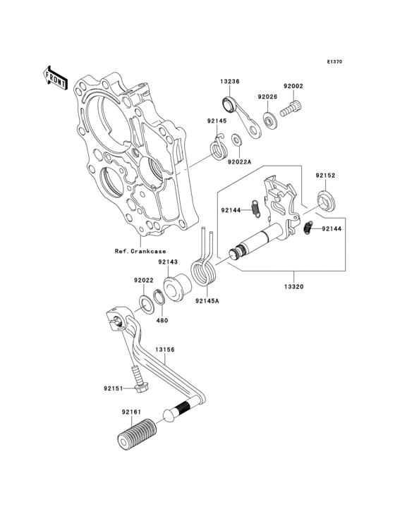 ER650 Механизм переключения передач