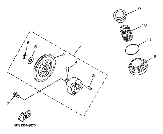 YP125R Масляный насос