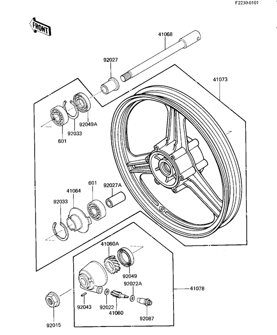 Front wheel/hub
