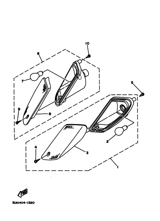 Rear flasher light assy
