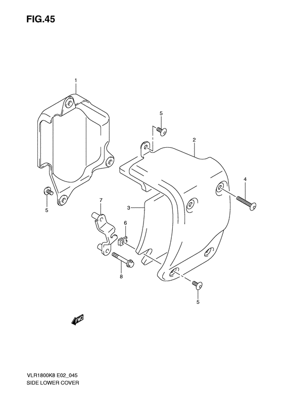 VLR1800 Side lower cover