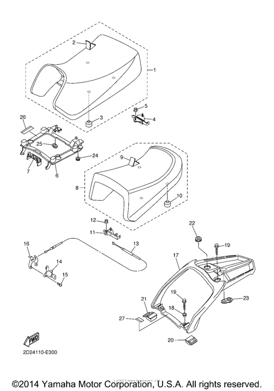 FJR13AEV Сиденье