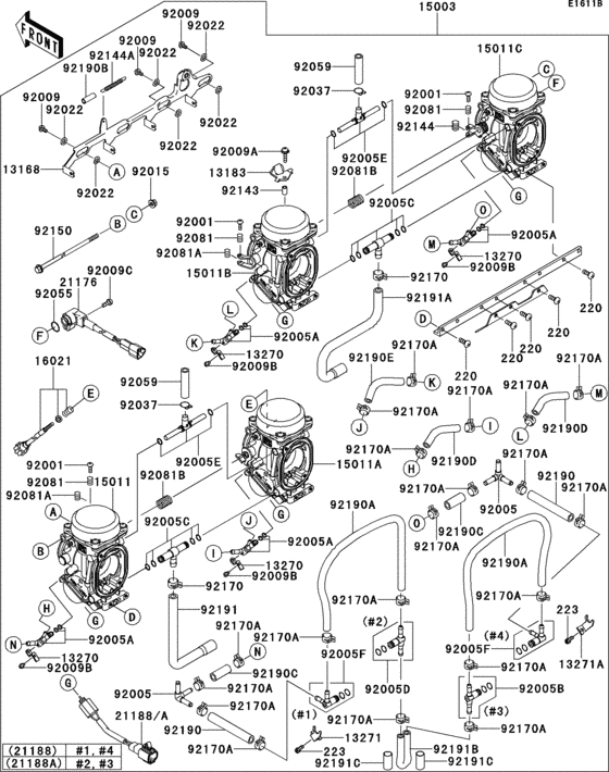 ZX1200 Carburetor(1 / 3)(uk)