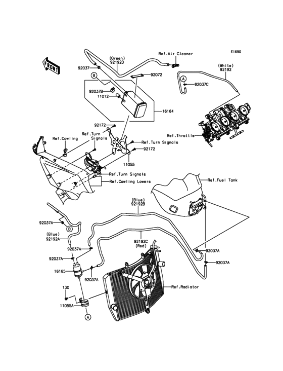 ZX600 Топливная система