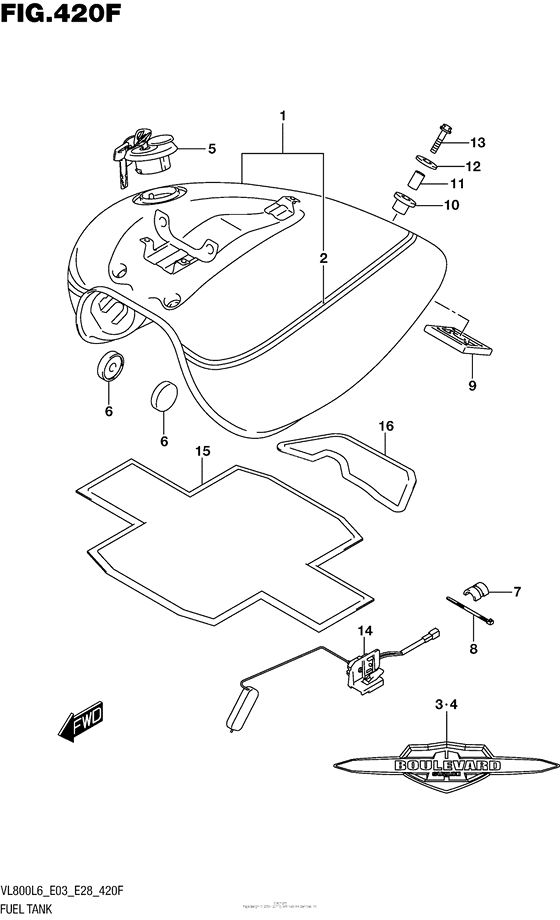 Fuel Tank (Vl800Tl6 E33)