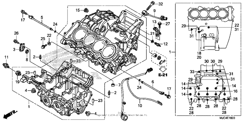 CBR600RR (ABS) Картер двигателя