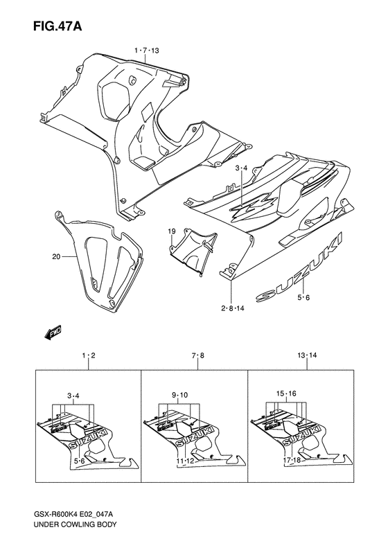 GSX-R600U2 Under cowling