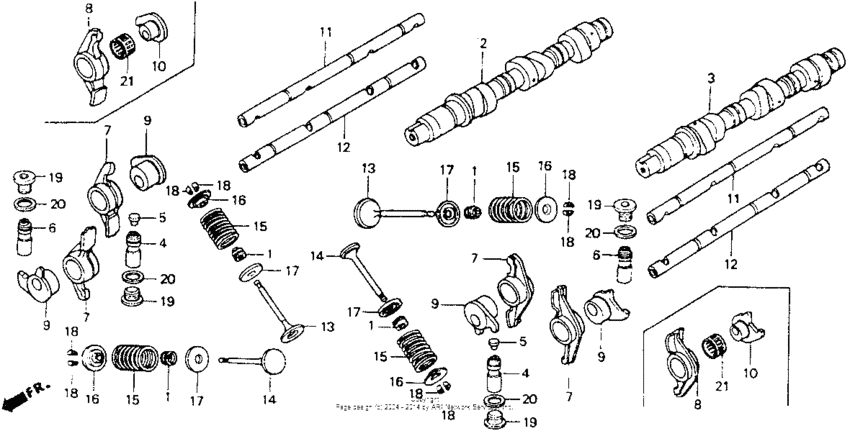 GL1500I Распределительный вал