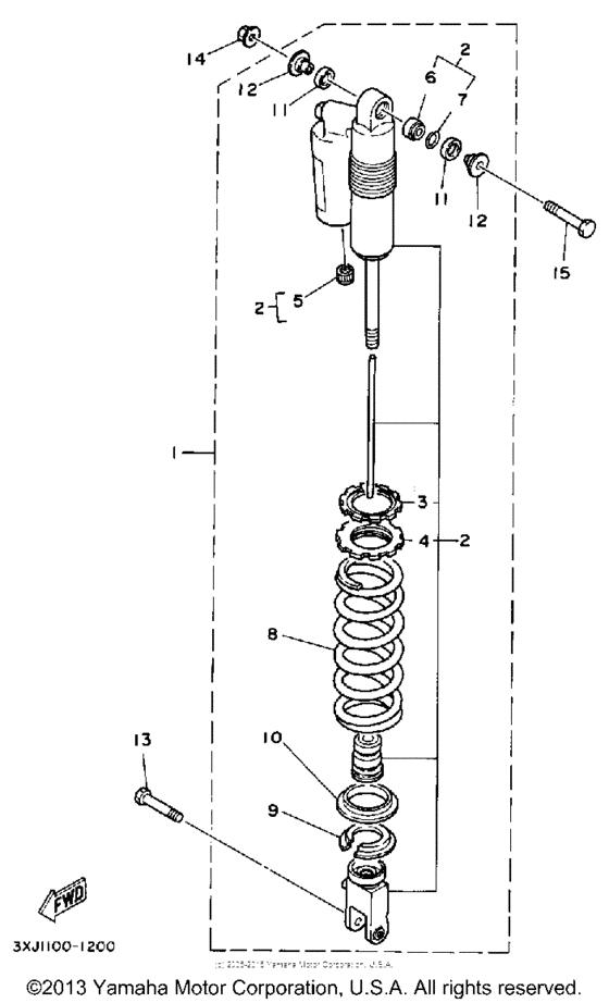 WR250Z Амортизаторы задние