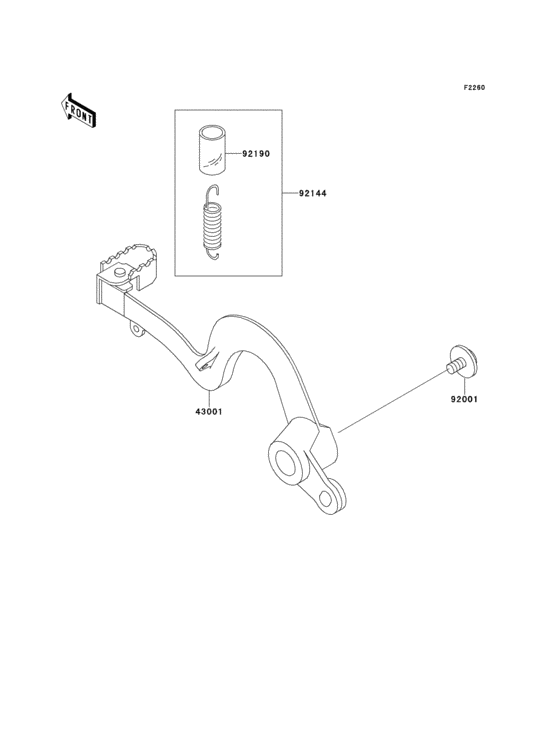  Педаль тормоза