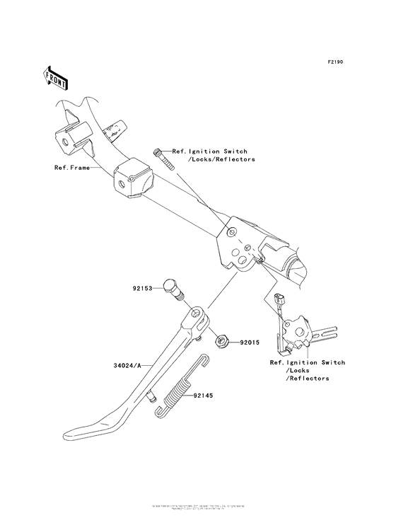 VN900 Подножка
