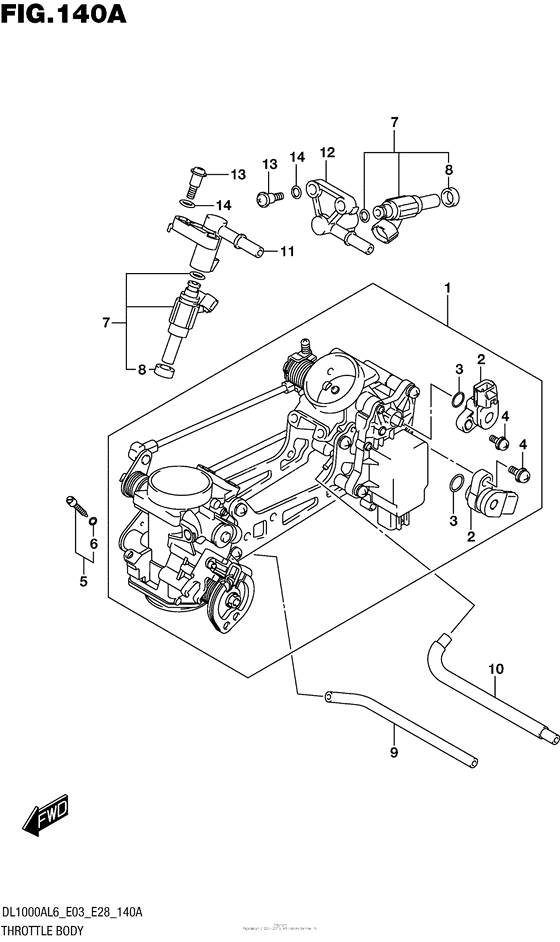 Throttle Body (Dl1000Al6 E03)