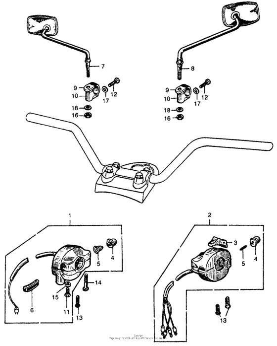 Dimmer switch + starter switch (1) + mirrors