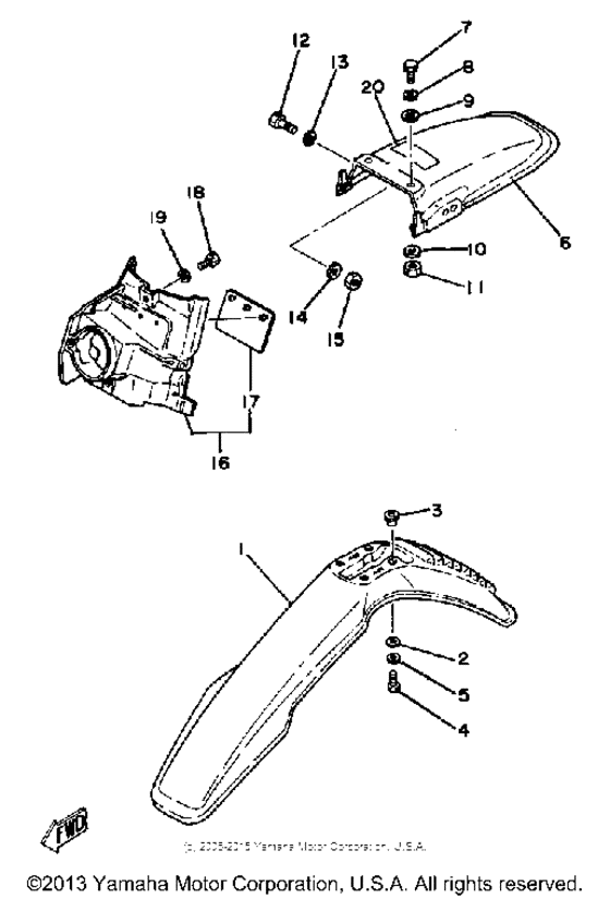 Front fender - rear fender