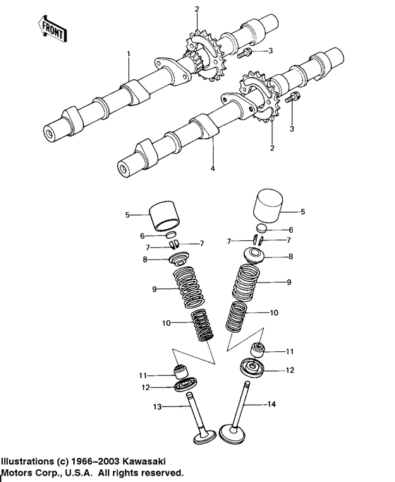 Camshafts/valves