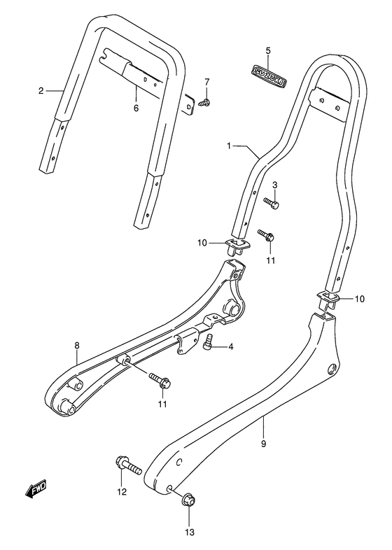 Pillion handle