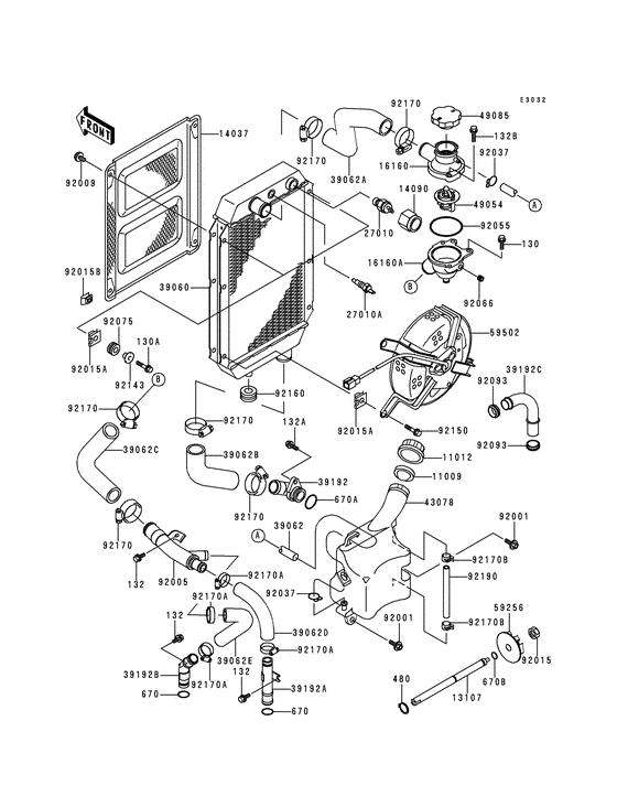 VN800 Радиатор