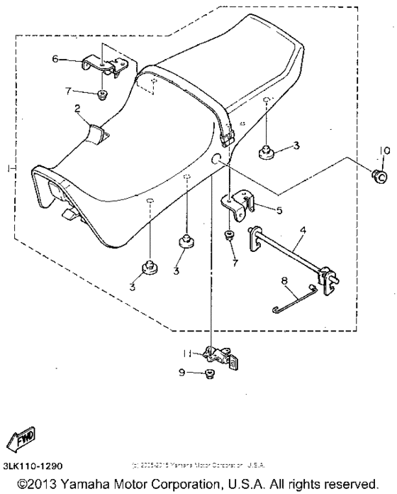 FZR1000F Сиденье
