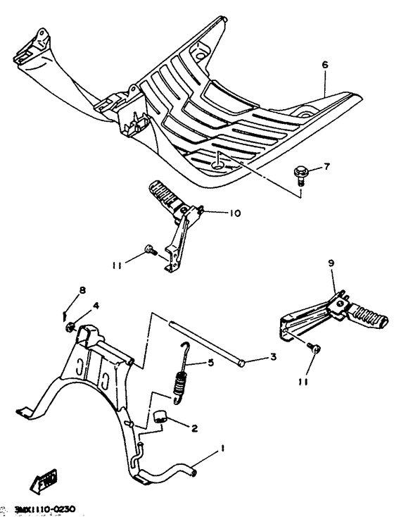 Stand. footrest