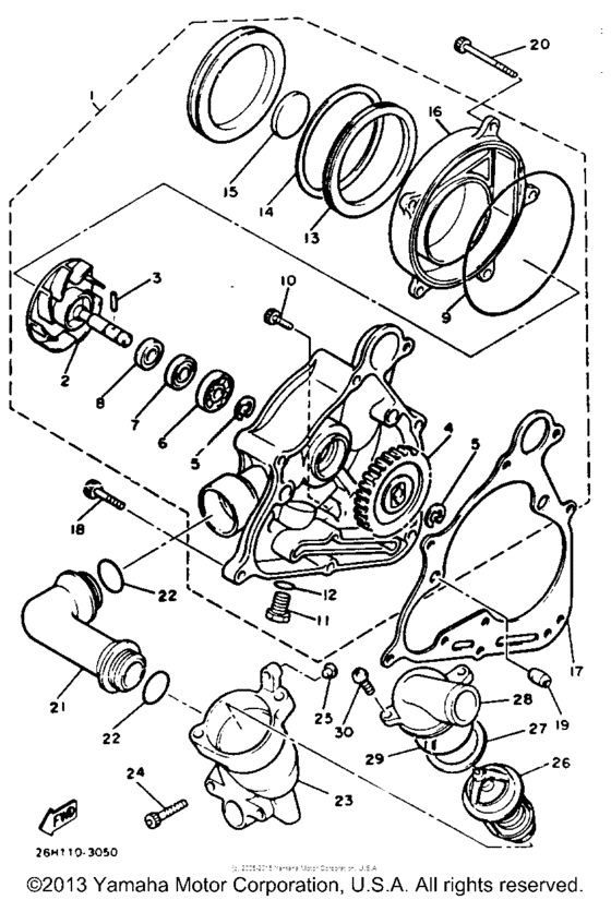 XVZ12DN Водяной насос