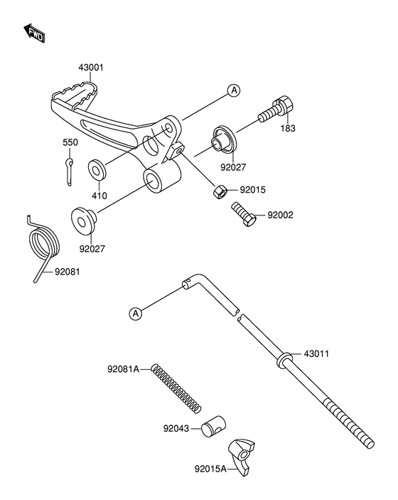 RM60 Педаль тормоза