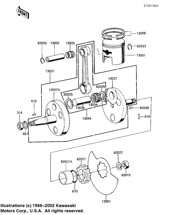 Crankshaft/piston