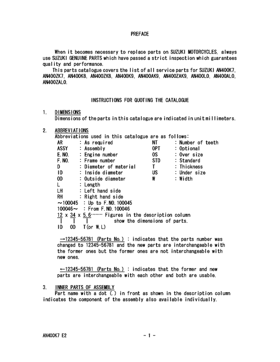 AN400 Catalog preface