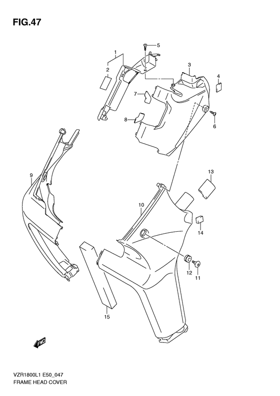 VZR1800 Frame head cover