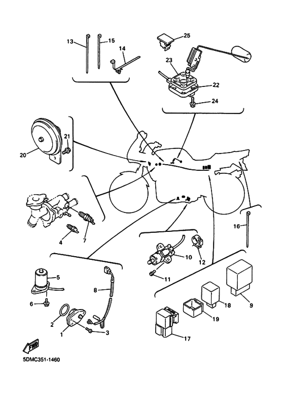 FZS600 Equipo electrico