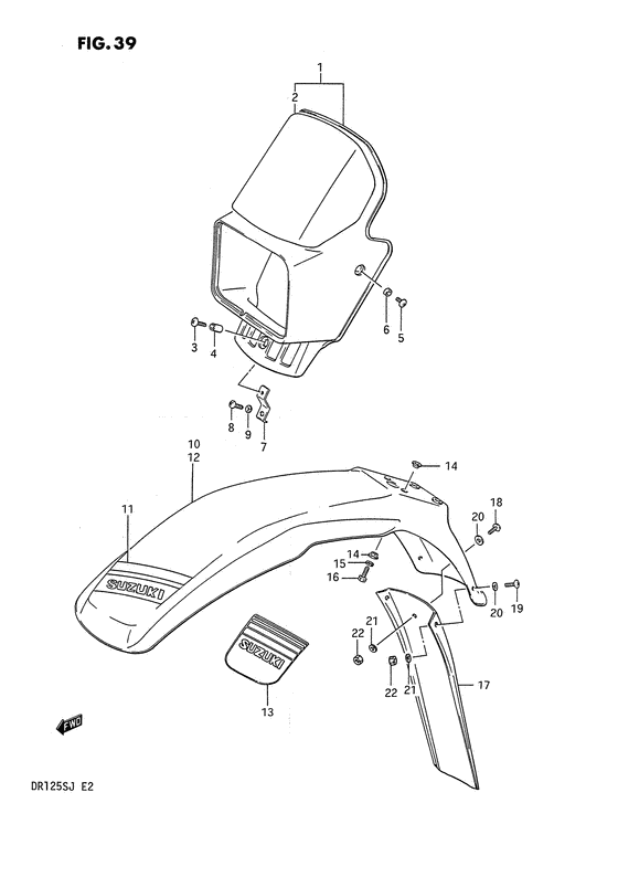 Headlamp cover - front fender