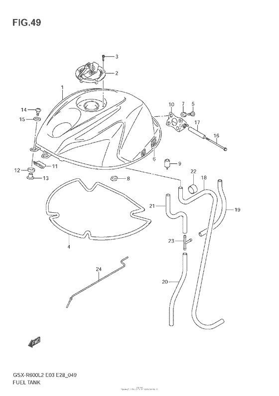 Fuel Tank (Gsx-R600L2 E28)