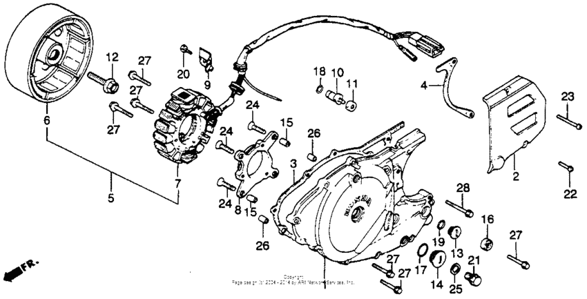 Crankcase cover 82-83