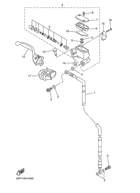  Главный тормозной цилиндр