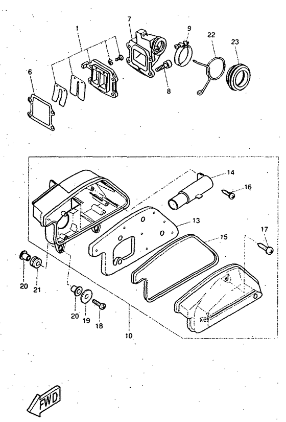 CW50RS Впускная система