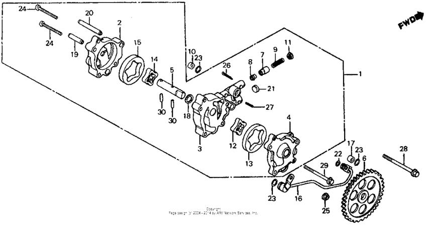 Oil pump 83-84