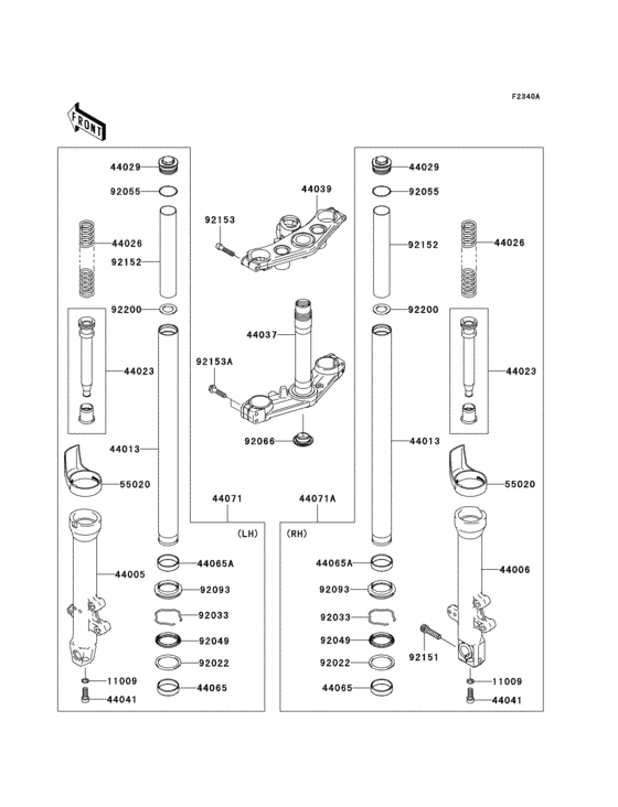 Front fork(k7f)