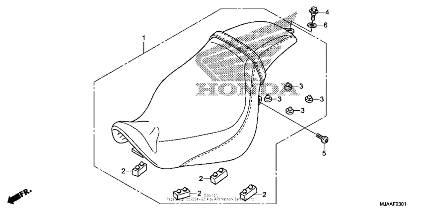 VT750C2B Сидение