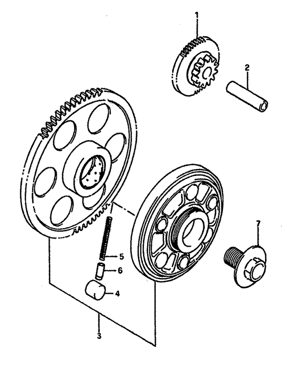 GSX-750 Муфта стартера