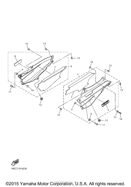 FJR13AF Боковые обтекатели