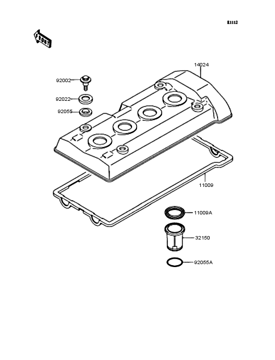 ZX400 Крышка головки цилиндров