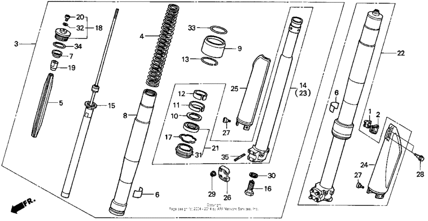 Front fork 91