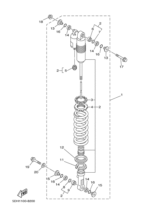 WR250Z Задняя подвеска