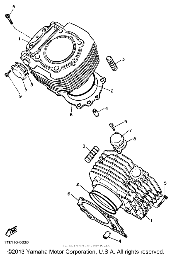 XV1100A Цилиндры