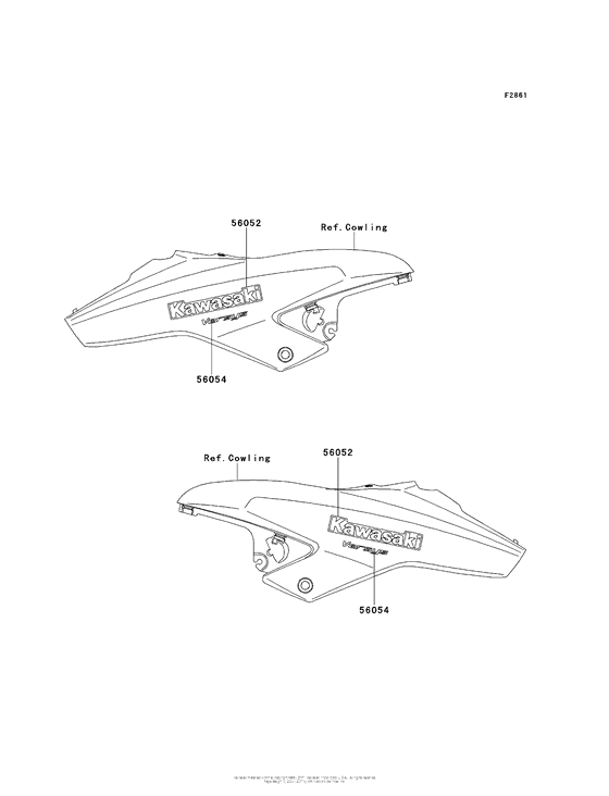 KLE650 Decals (Red) / (Black)(Cn)(Cbf)
