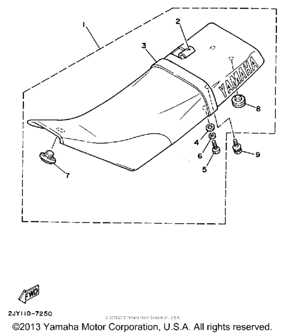 TW200DC Сиденье