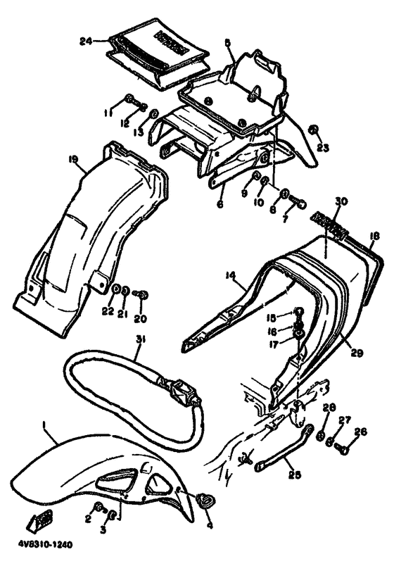 Front fender. rear fender