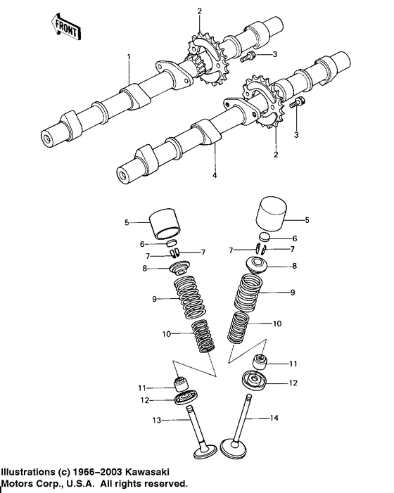 Camshafts/valves