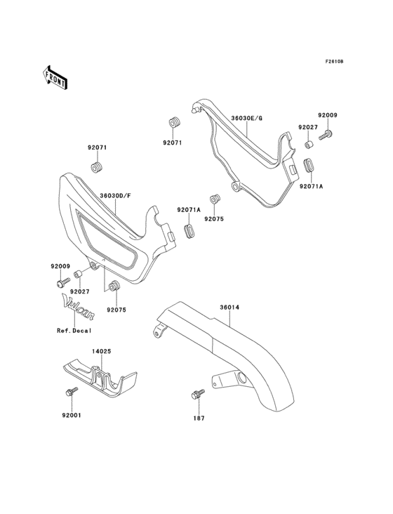 Side covers/chain cover(en500-a5)