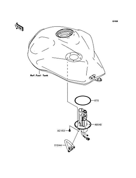 ZR750 Топливный насос
